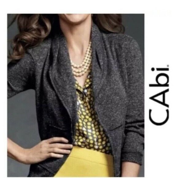 CAbi Sweaters - CAbi #170 Women's Gray Fleck Lightweight Cardigan Jacket EUC - Size M Sweater